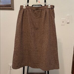 Vintage Brown Pendleton Skirt